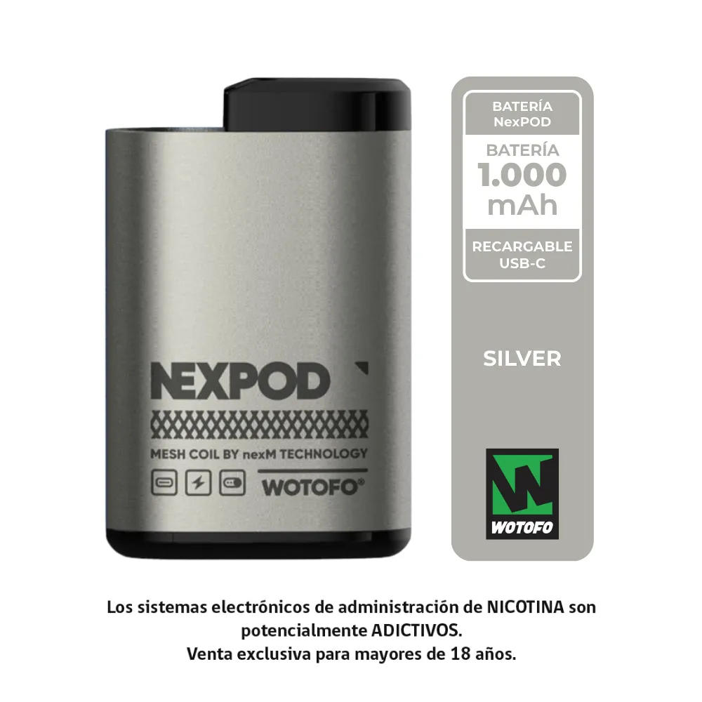 Wotofo NexPOD Batería (Silver)